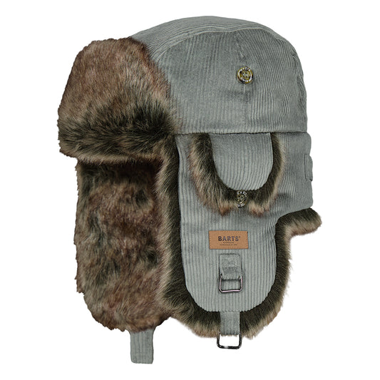 Gorro Aviador de pana Bomber de piel sintética de Barts - Verde Celadón