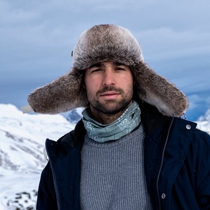 Gorro Aviador de pana Bomber de piel sintética de Barts - Verde Celadón