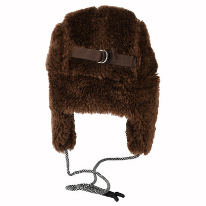 Gorra con solapa Utility de Piel de oveja sintética de Kangol - Marrón