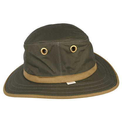 Sombrero Outback TWC7 de algodón encerado de Tilley - Verde Oliva