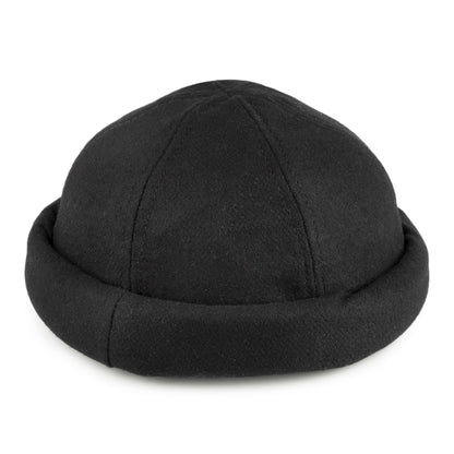 Gorro Docker Beanie de lana melton de Dorfman Pacific - Negro