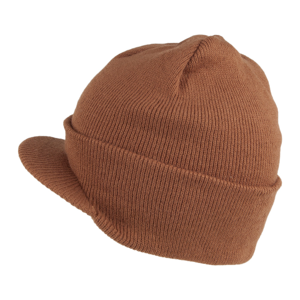 Gorro Beanie con visera de Dorfman Pacific - Cobrizo