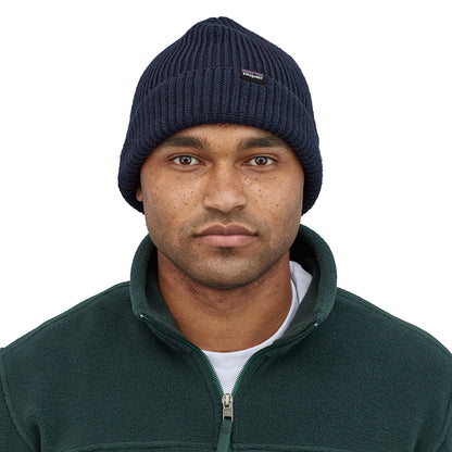 Gorro Beanie Fishermans con vuelta de Patagonia - Azul Marino