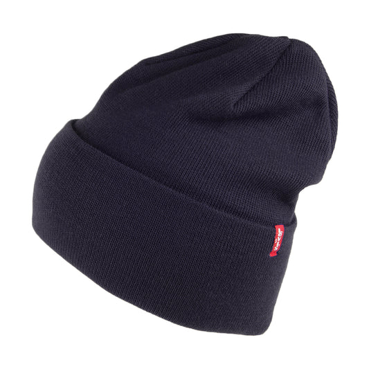 Gorro Beanie New Slouchy con detalle de etiqueta roja de Levi's - Azul Marino