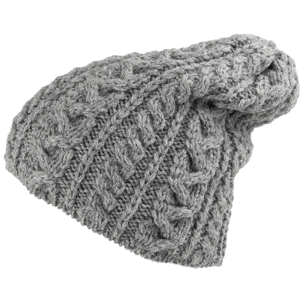 Gorro Beanie Oversized de lana inglesa de Highland 2000 - Acero