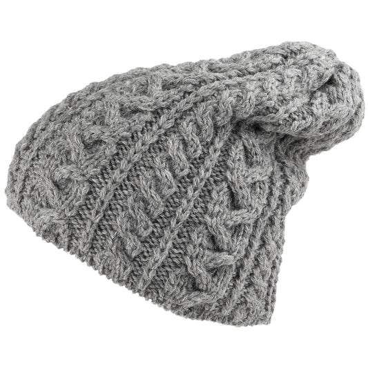 Gorro Beanie Oversized de lana inglesa de Highland 2000 - Acero