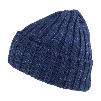 Gorro Kilcarra con vuelta de lana de Highland 2000 - Azul Marino