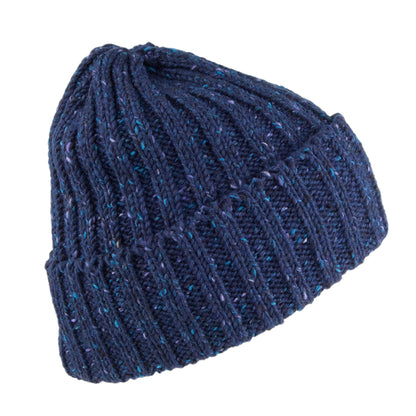 Gorro Kilcarra con vuelta de lana de Highland 2000 - Azul Marino