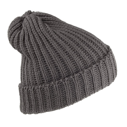 Gorro Beanie de pescador de lana Merino de Highland 2000 - Antracita