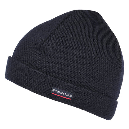 Gorro Beanie Lannion de lana pura de Armor Lux - Azul Marino
