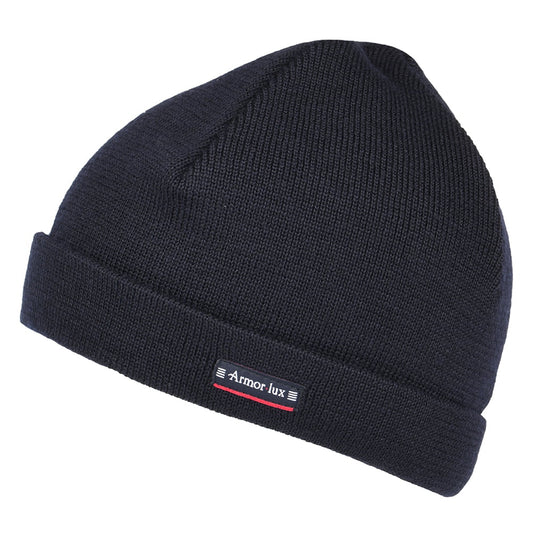 Gorro Beanie Lannion de lana pura de Armor Lux - Azul Marino