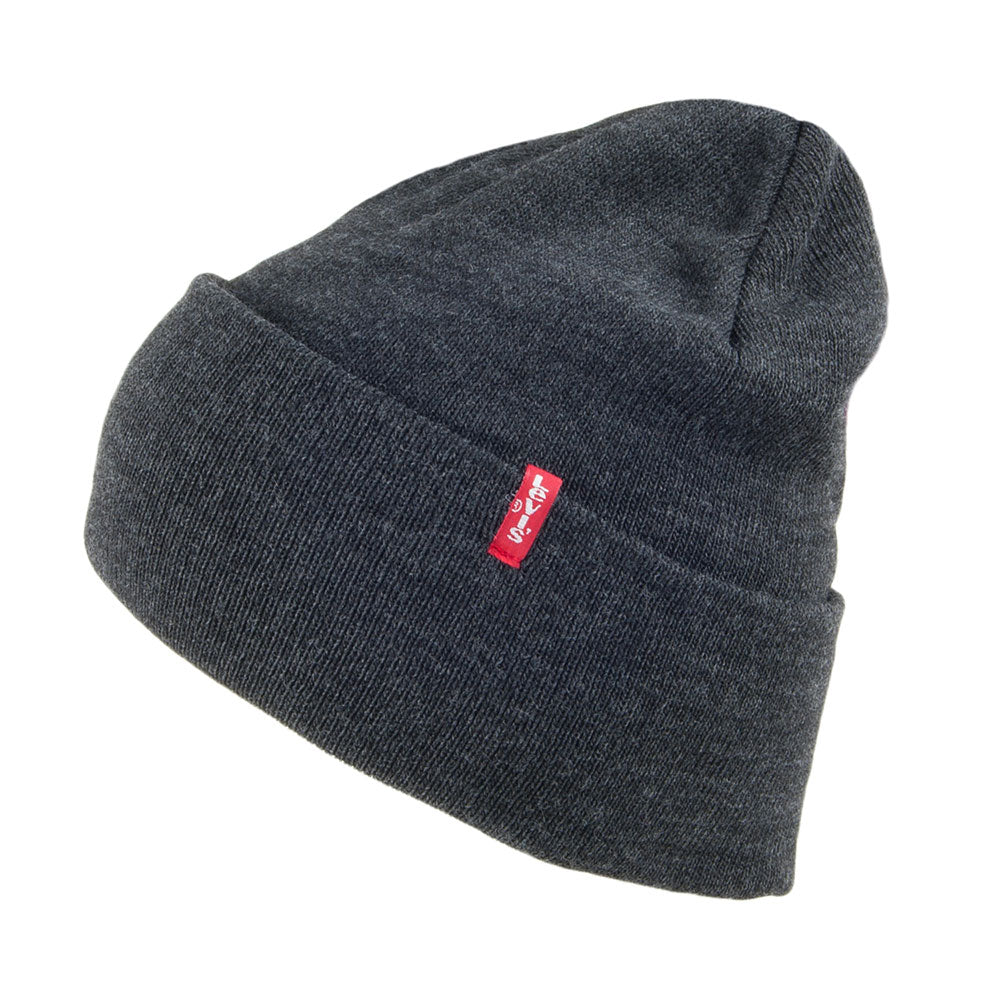 Gorro Beanie New Slouchy con Etiqueta Roja de Levi's - Antracita