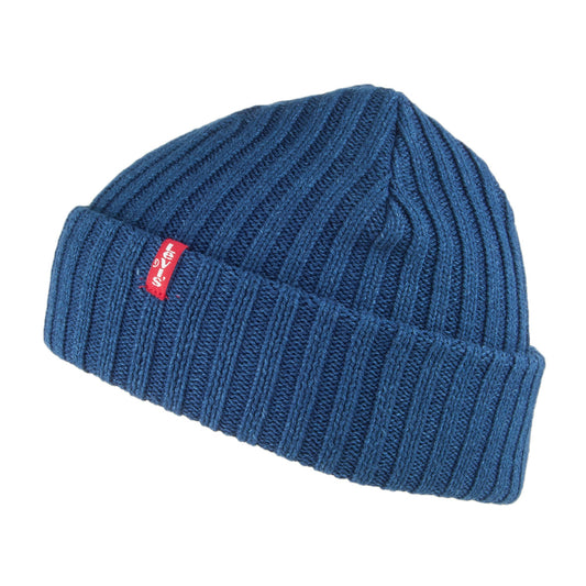 Gorro Beanie de canalé de Levi's - Azul Oscuro