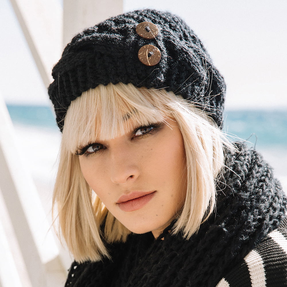 Gorro Beanie Button de Scala - Negro