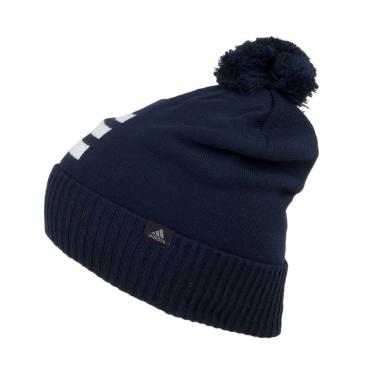 Gorro con pompón 3 Stripes de Adidas - Azul Marino