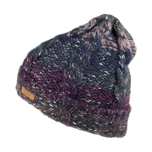 Gorro Beanie Rania Tejido grueso de Barts - Azul Marino-Mezcla