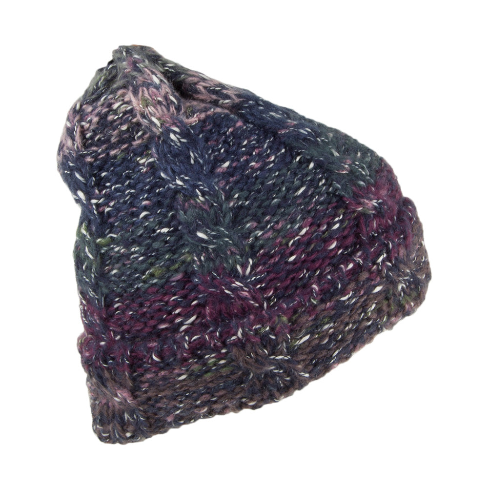 Gorro Beanie Rania Tejido grueso de Barts - Azul Marino-Mezcla