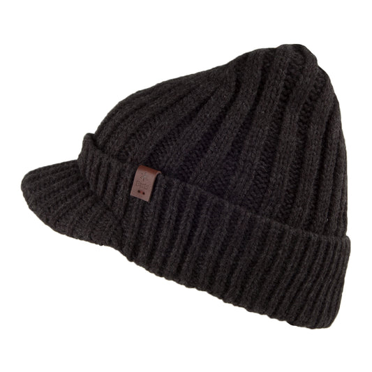 Gorro Beanie con visera Silo de acrílico de Barts - Gris Oscuro
