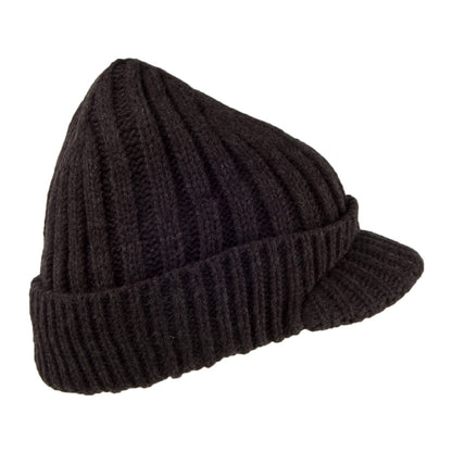 Gorro Beanie con visera Silo de acrílico de Barts - Gris Oscuro
