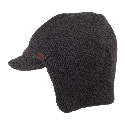 Gorro beanie con orejeras y pico de Kusan - Gris