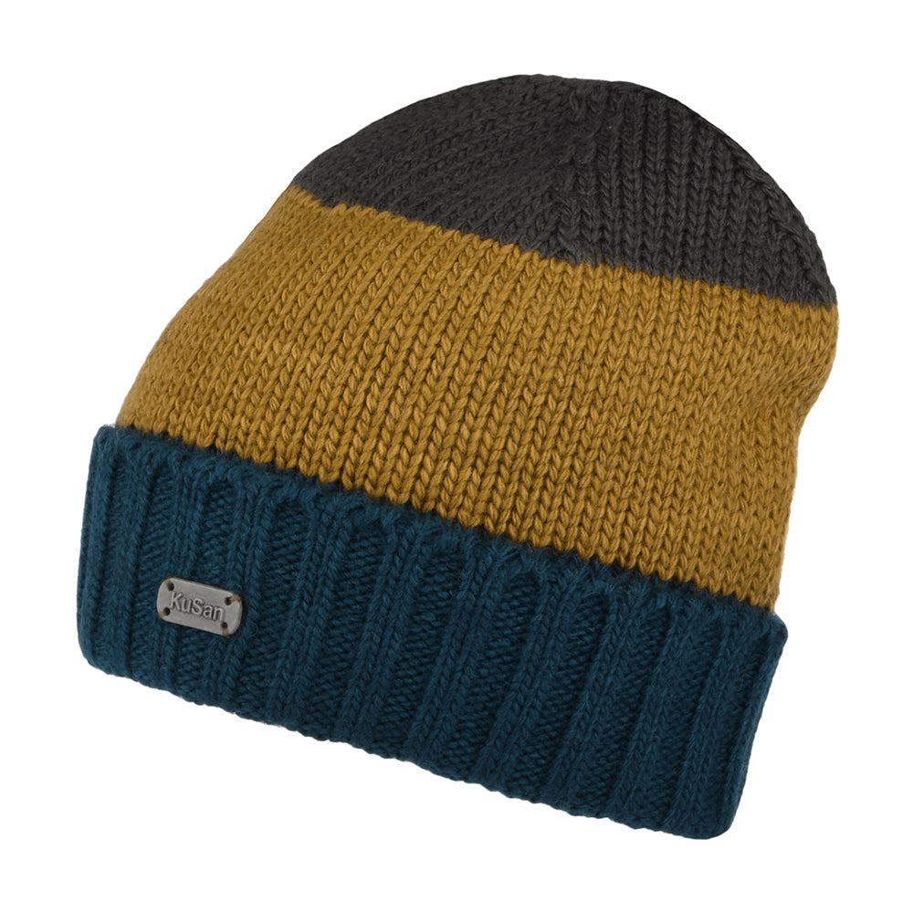 Gorro Beanie Flexible de merino de Kusan - Multicolor