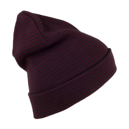Gorro Beanie Stripe de Levi's - Burdeos-Azul Marino