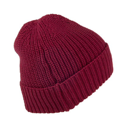 Gorro Beanie de canalé TJU de Tommy Hilfiger - Burdeos