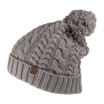 Gorro con pompón Cable Watch de Timberland - Gris Claro