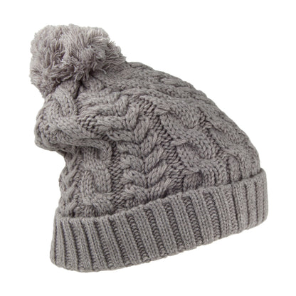 Gorro con pompón Cable Watch de Timberland - Gris Claro