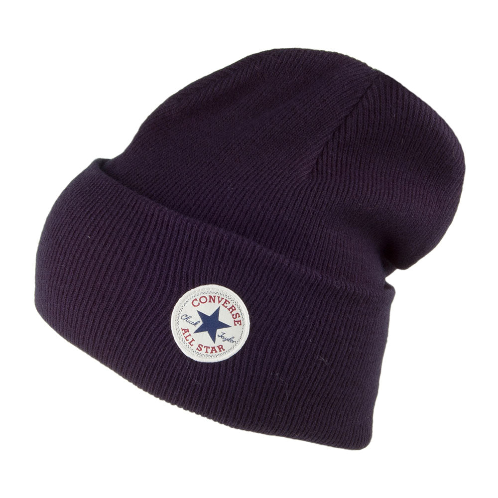 Gorro Beanie Chuck Taylor con vuelta ancha de Converse - Azul Marino