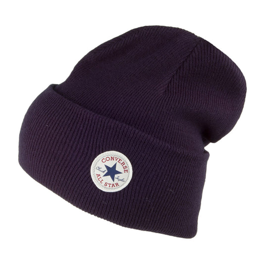 Gorro Beanie Chuck Taylor con vuelta ancha de Converse - Azul Marino