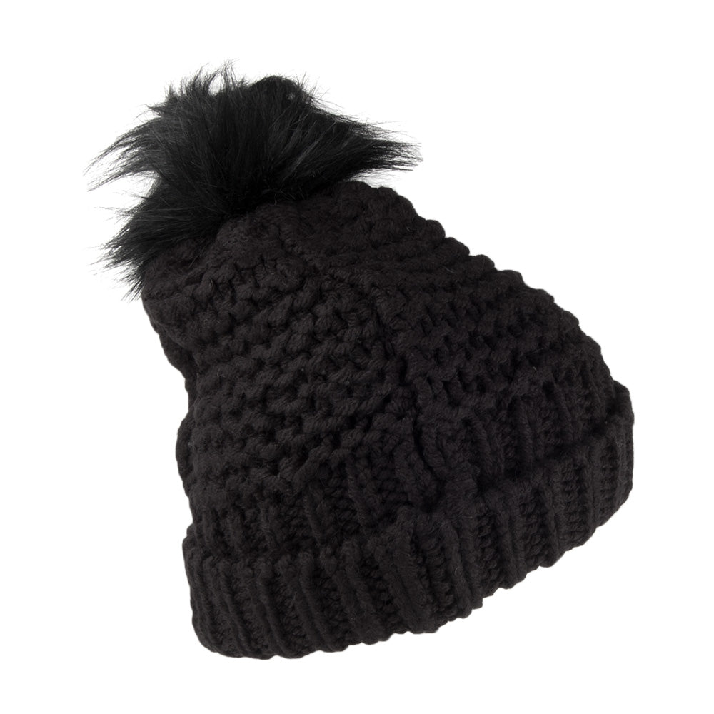 Gorro con pompón Chic Regal de Superdry - Negro