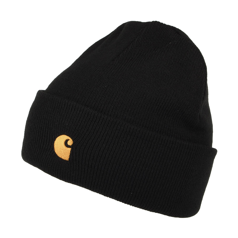 Gorro Beanie Chase con vuelta de Carhartt WIP - Negro