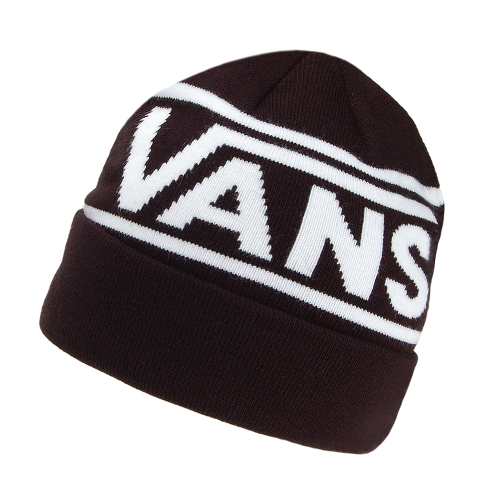 Gorro Beanie Drop V Stripe de Vans - Negro