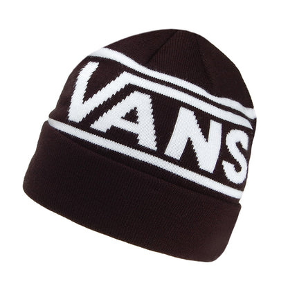 Gorro Beanie Drop V Stripe de Vans - Negro