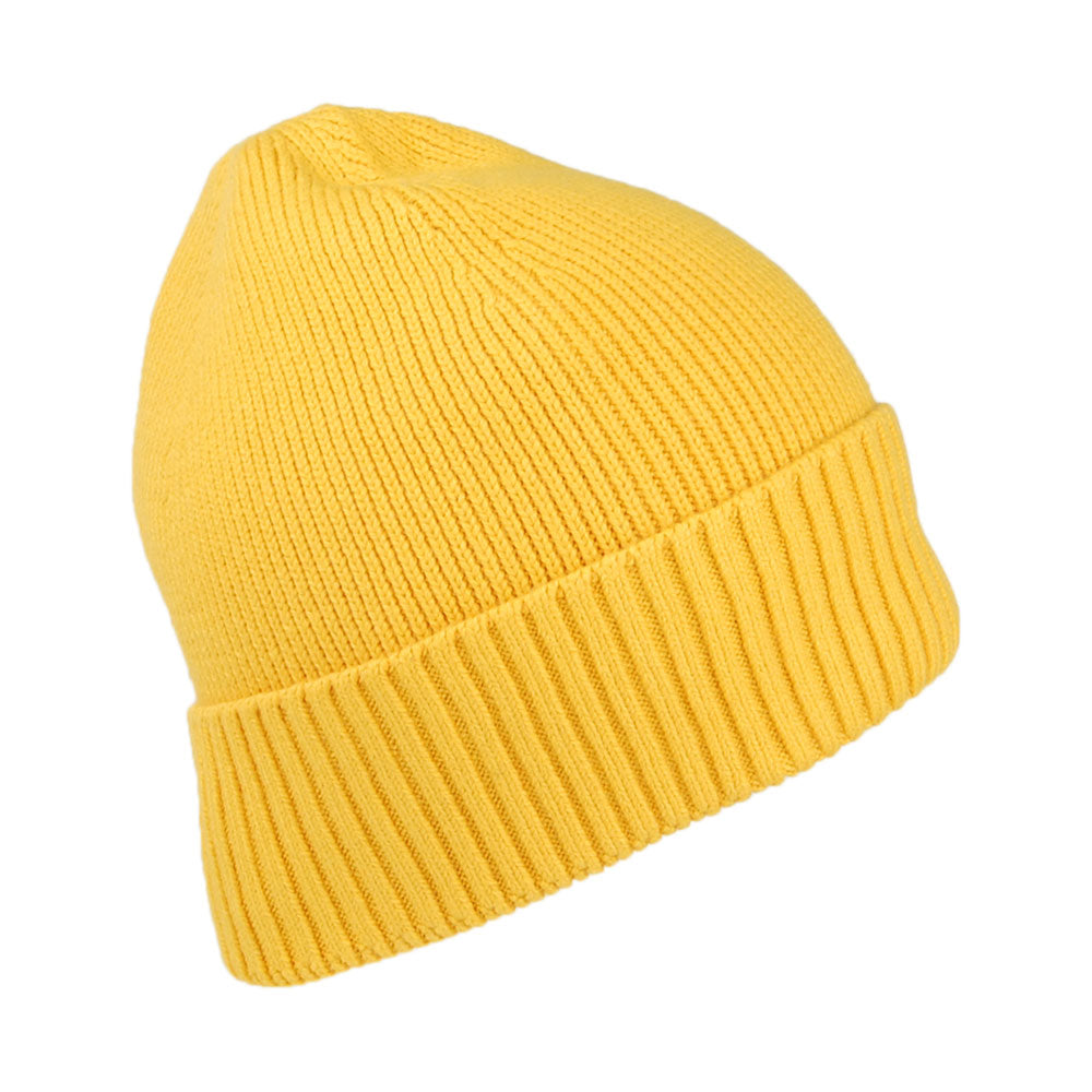 Gorro Beanie Essential Flag de algodón y cachemira de Tommy Hilfiger - Mostaza