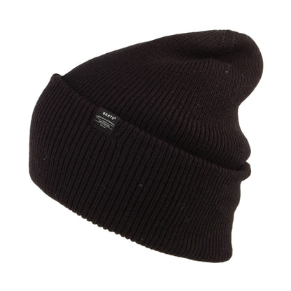 Gorro Beanie Haveno Borde con vuelta grande de Barts - Negro