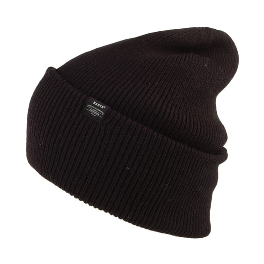 Gorro Beanie Haveno Borde con vuelta grande de Barts - Negro