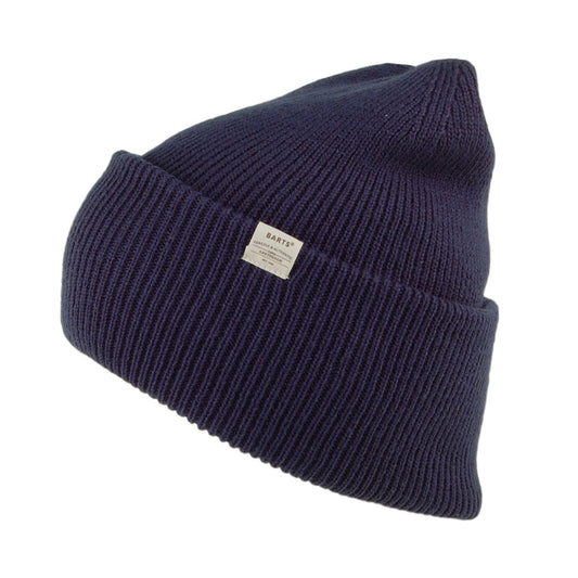 Gorro Beanie Haveno Borde con vuelta grande de Barts - Azul oscuro