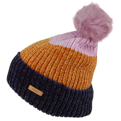 Gorro con pompón Starflower de Barts - Azul Marino-Mostaza-Rosa