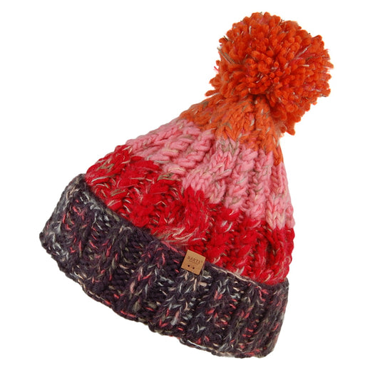 Gorro con pompón Sandy de Barts - Azul Marino-Rojo-Naranja