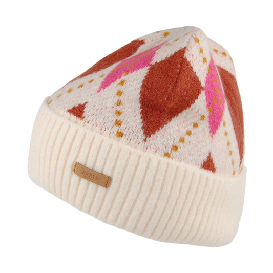 Gorro Beanie Eyvor Argyle de Barts - Crema
