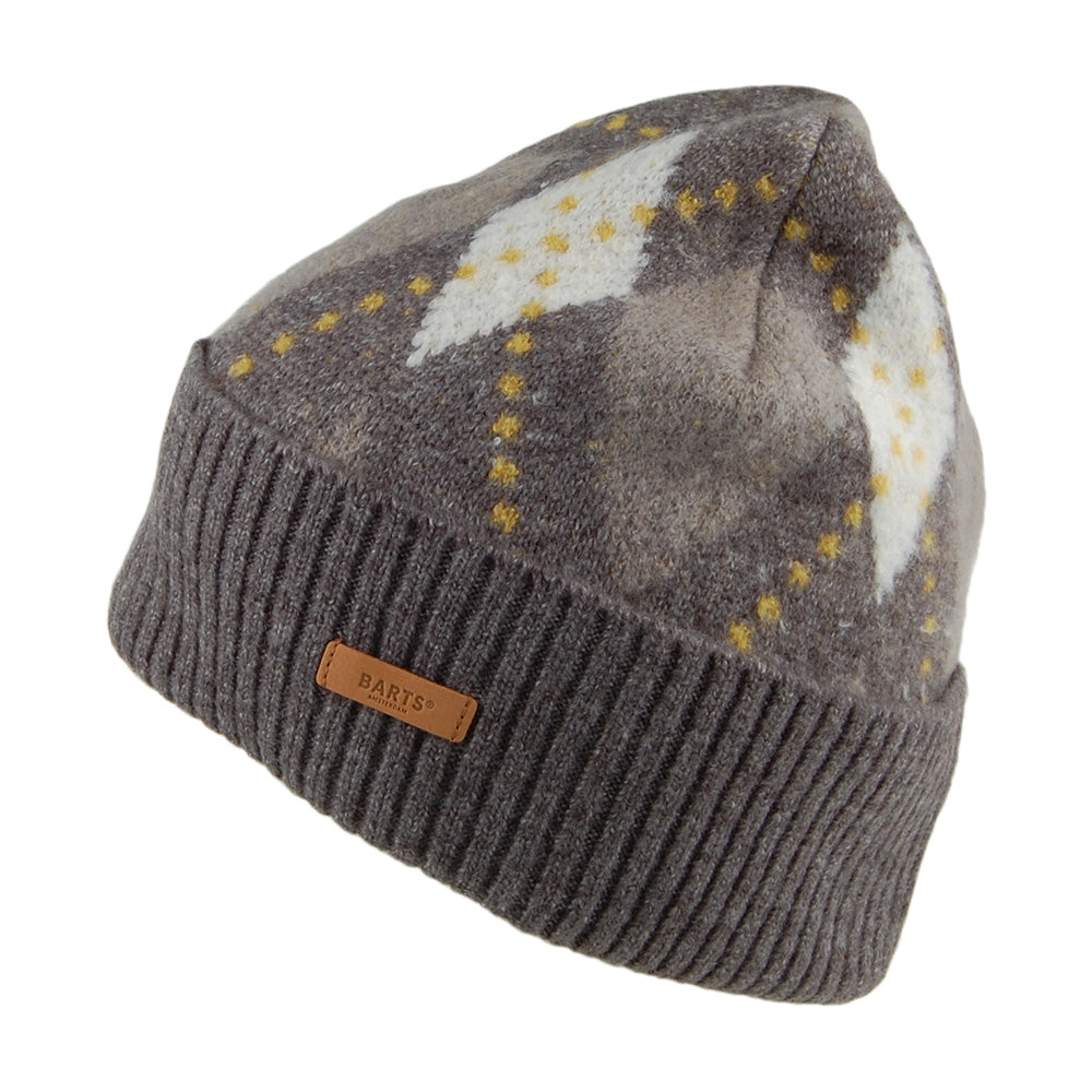 Gorro Beanie Eyvor Argyle de Barts - Gris