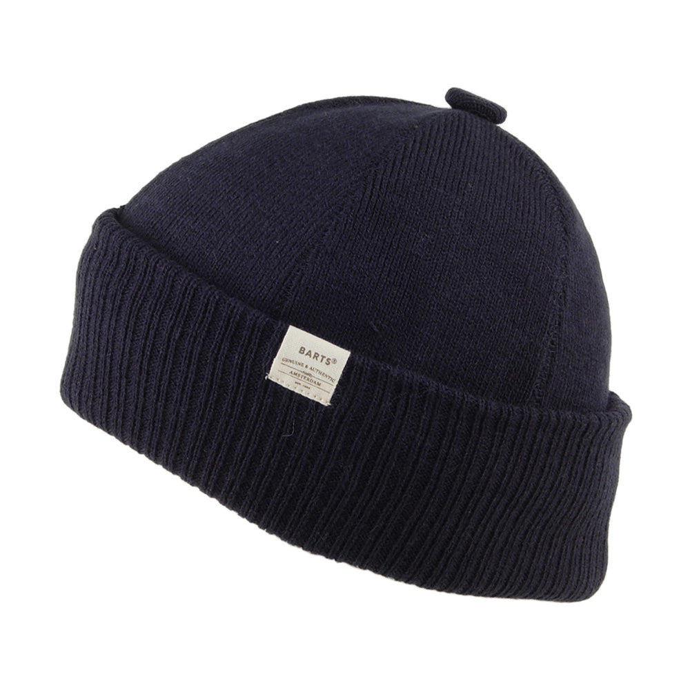 Gorro Beanie Lyon Botón con vuelta de Barts - Azul Marino