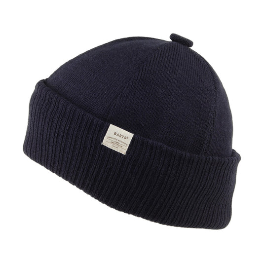 Gorro Beanie Lyon Botón con vuelta de Barts - Azul Marino