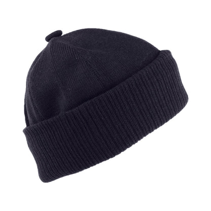 Gorro Beanie Lyon Botón con vuelta de Barts - Azul Marino