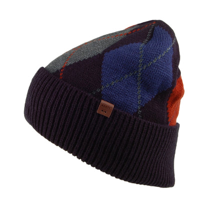 Gorro Beanie Guer Argyle de Barts - Azul Marino