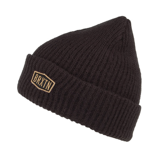 Gorro Beanie Malt Punto Grueso de Brixton - Negro