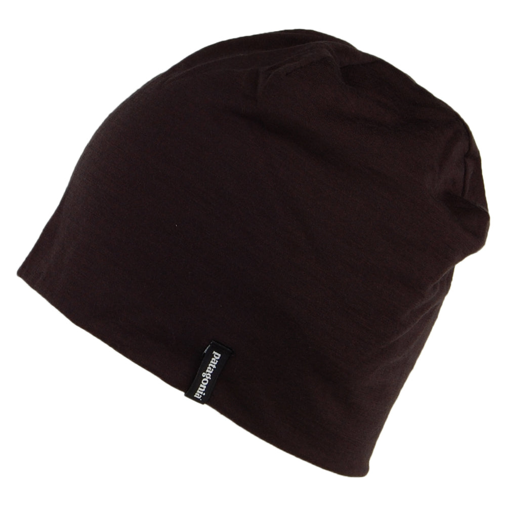Gorro Beanie Overlook de mezcla de lana merino de Patagonia - Negro