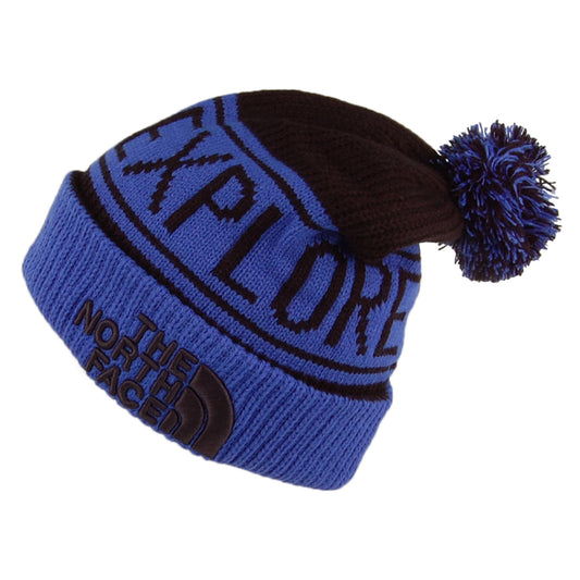 Gorro con pompón Retro TNF Pompón de The North Face - Azul-Negro
